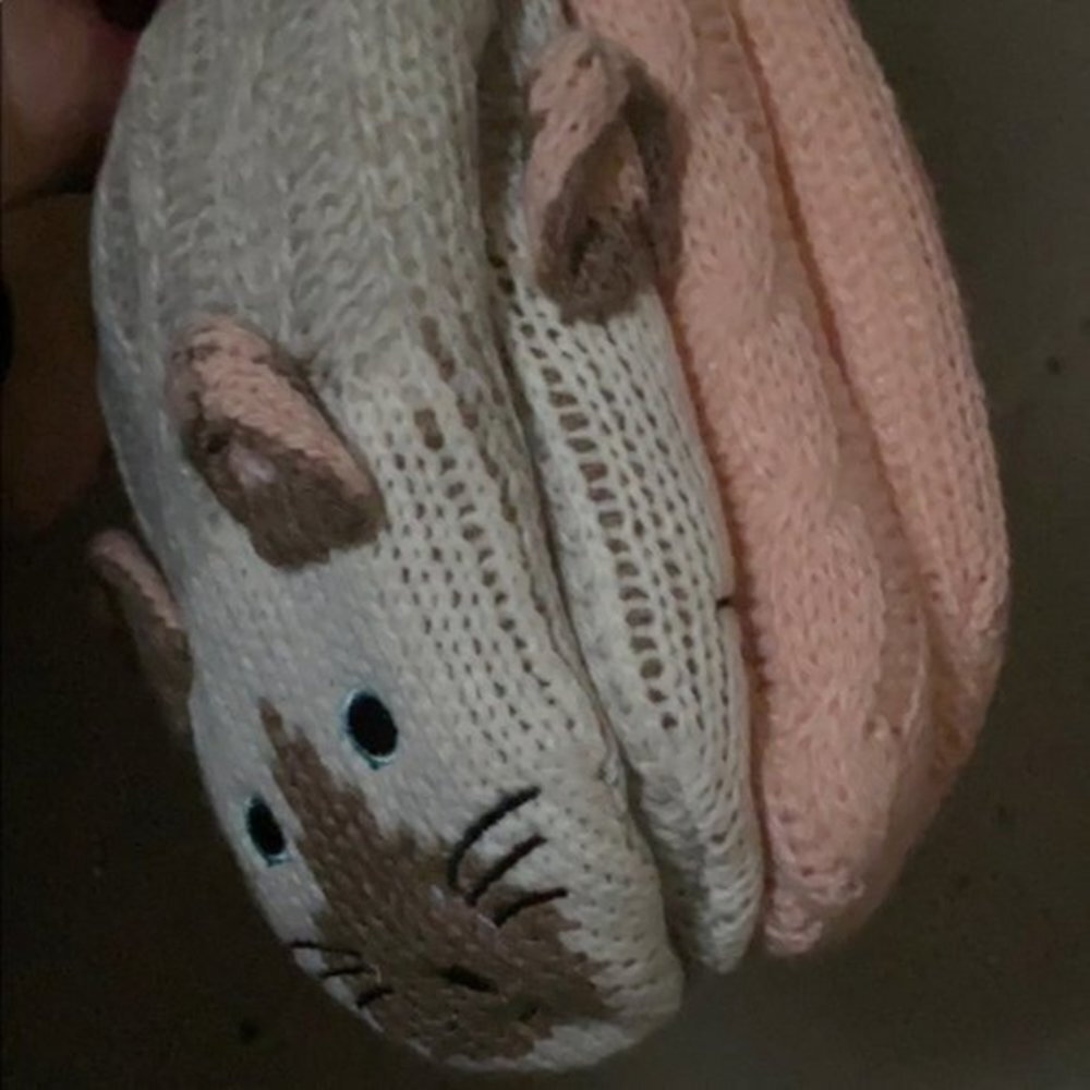 Cuddle Duds Critter Socks Cat Sz 4-10 Grey…